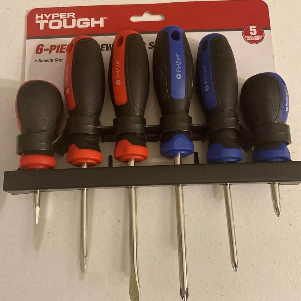 6 Piece Screwdriver Set NEW